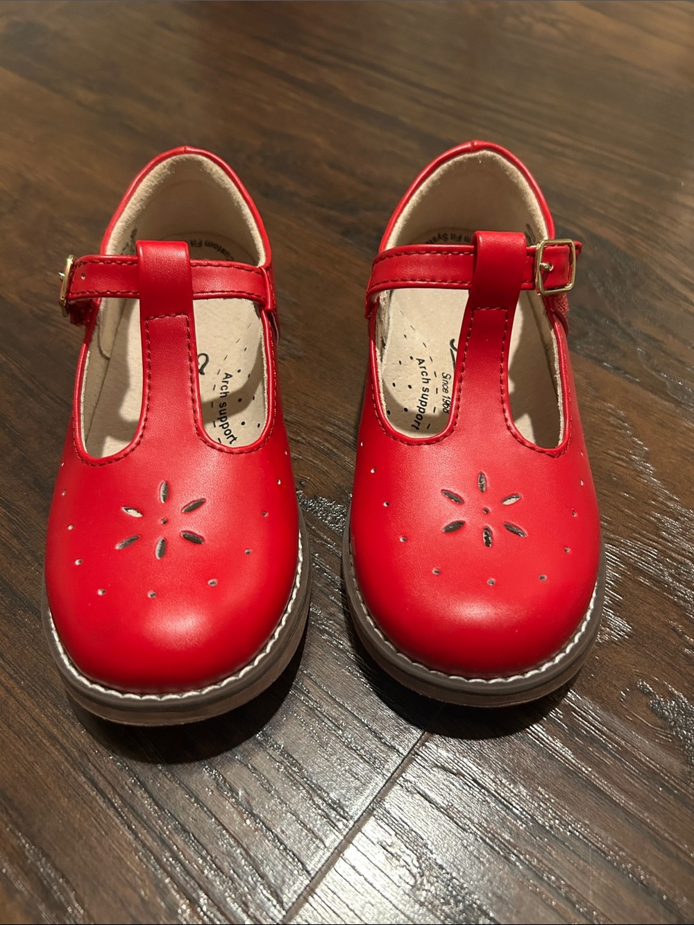 FootMates Red T-Strap Mary Jane Kids Shoes